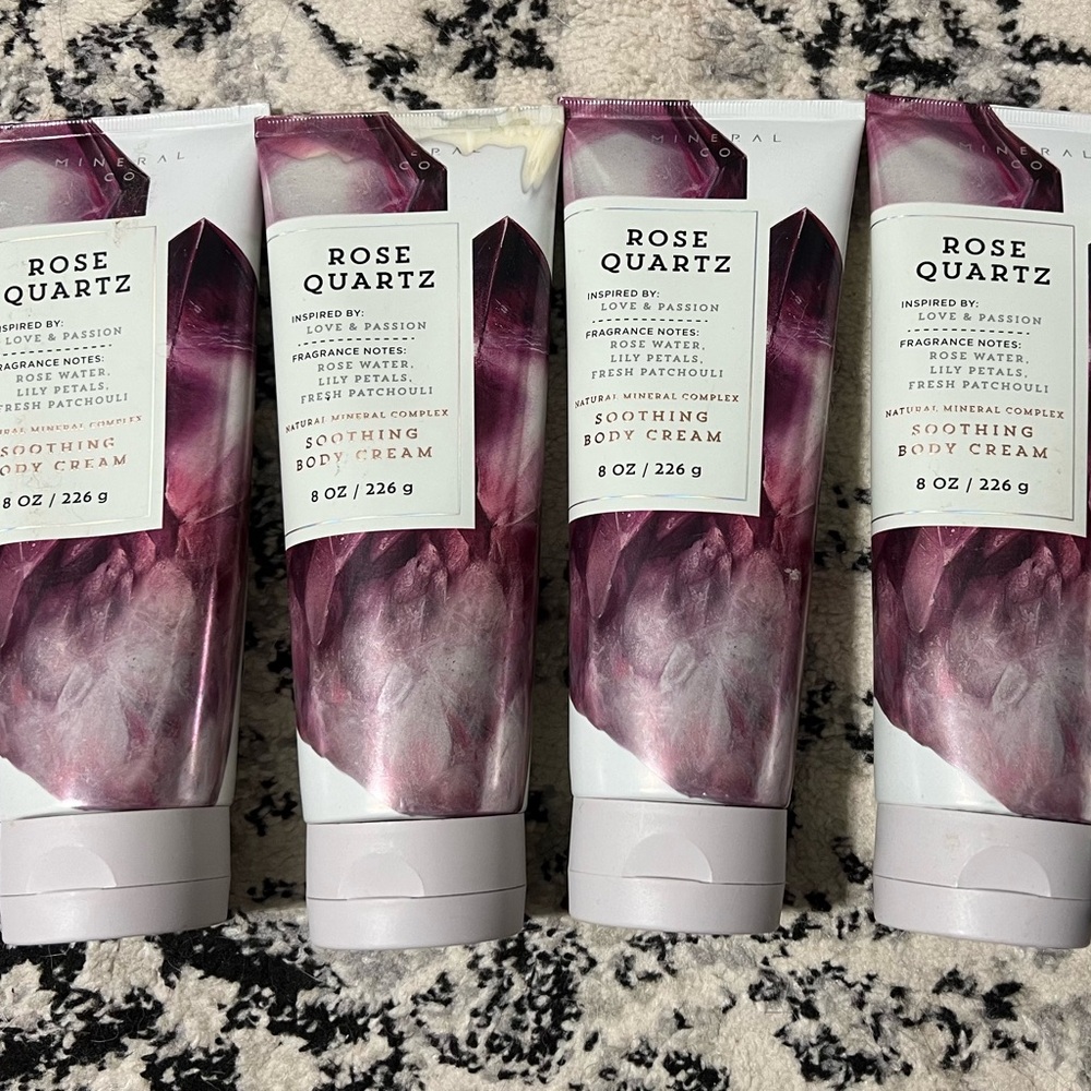Bath & Body Works Rose Quartz Body Cream Set